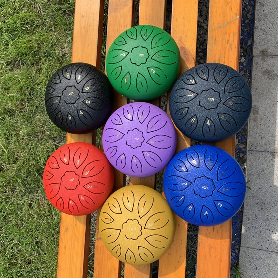 6inch 8note Steel Tongue drum percussion-instrument Handpan with carrying bag and mallets
