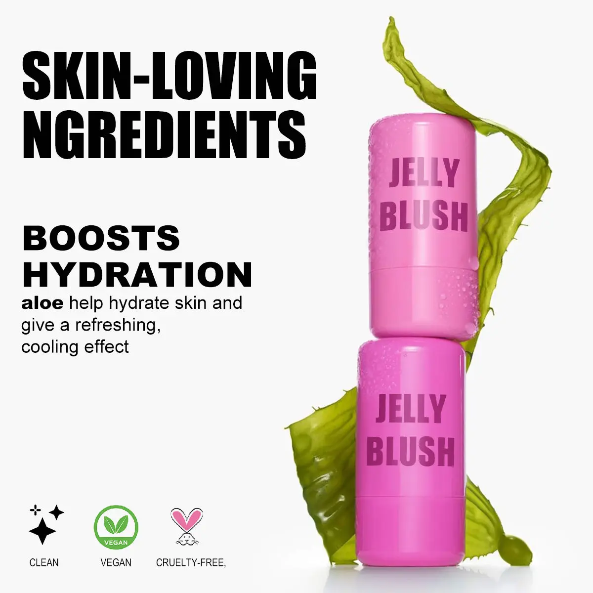 TY New Arrival TK Hot Private Label Lip and Cheek Blush Stain Jelly Tint Red Berry Plum Coral Orange Waterproof Gel Blush