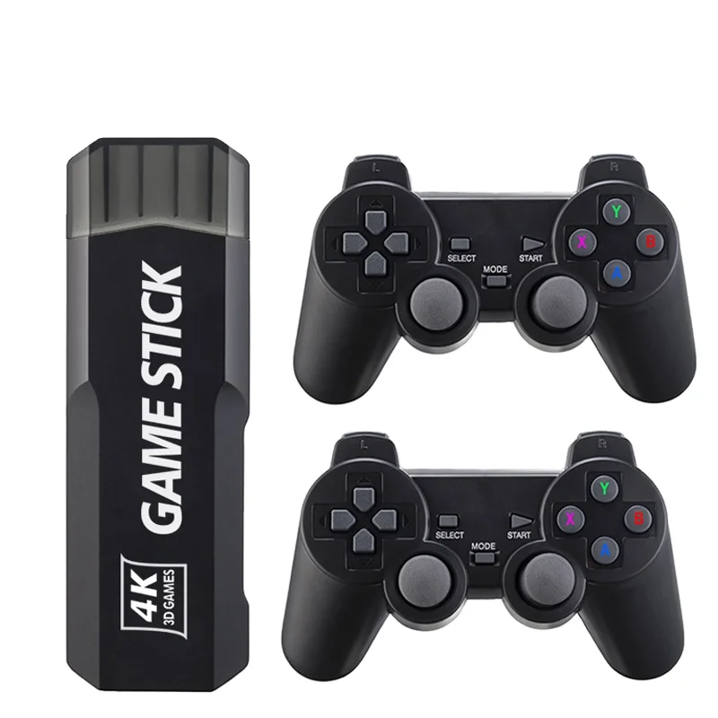 X2 Family TV 32G/64G/128GB/512GB Built-in 10000+ Retro Games Stick 2.4G Wireless Controller  Dual Game Player