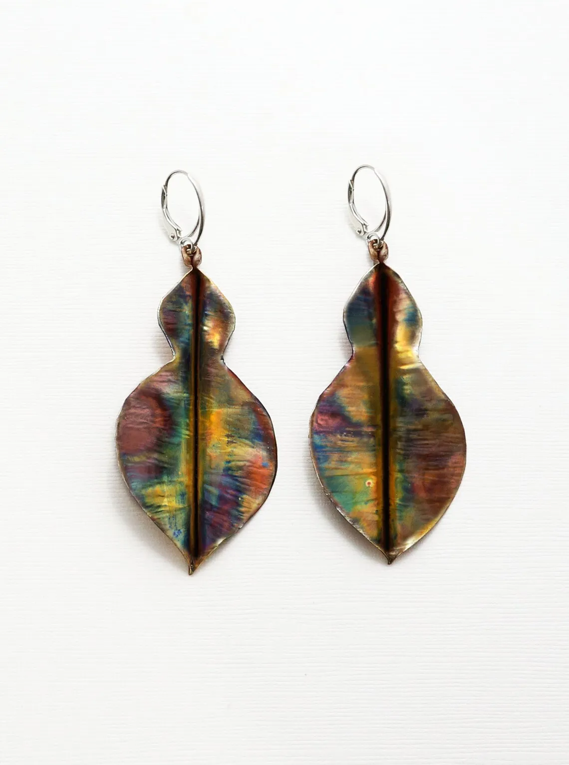 Shop Trendy Handmade Jewelry  fabric double sided Teardrop earrings Multi Color Cubic Zirconia Stud Earring For Black women