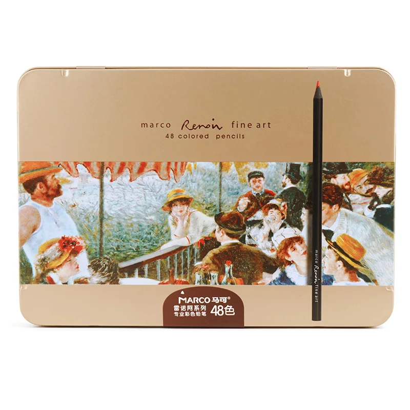 Marco 3200 24/36/48 colors Renoir oil based color pencils set colour pencils set for art coloring