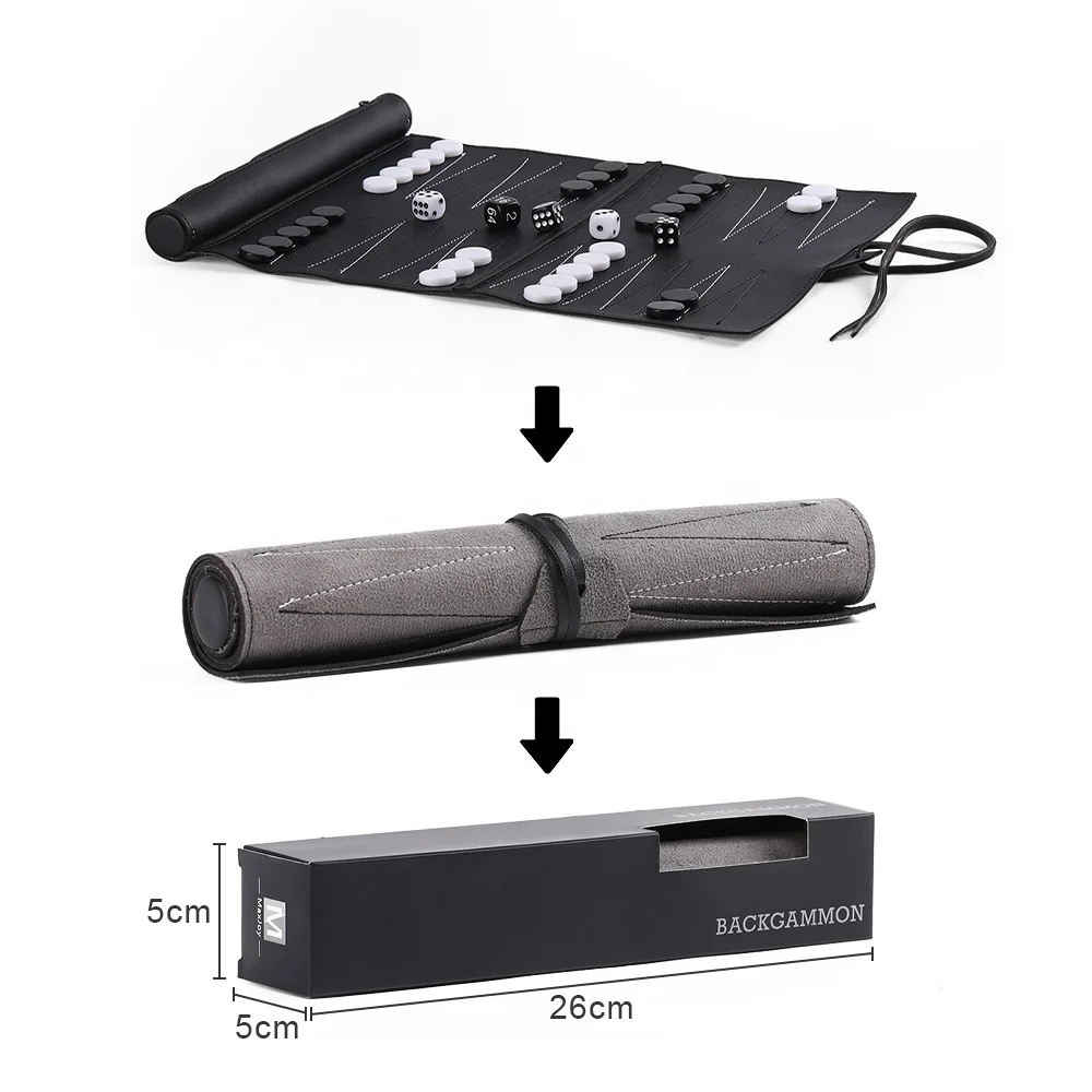 factory custom backgammon leather wood acrylic table board game chess dice piece set travel roll up backgammon luxury backgammon