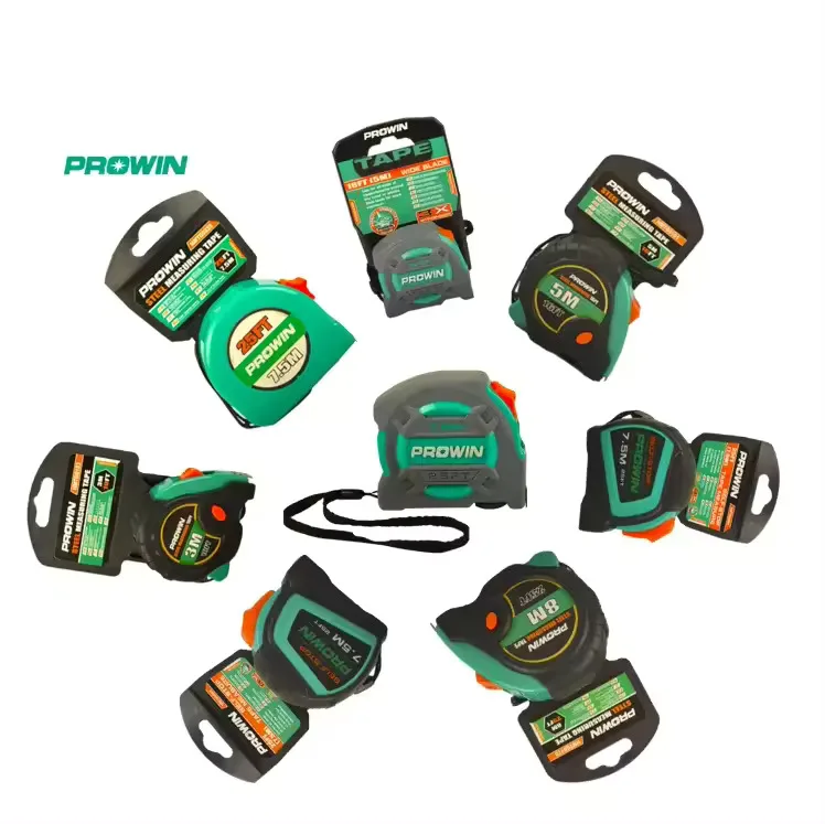 PROWIN Multi-style 3M 5M 8M Measure Tape Self Locking Professional Construction site ruler Wholesale Distance Measurement Tool