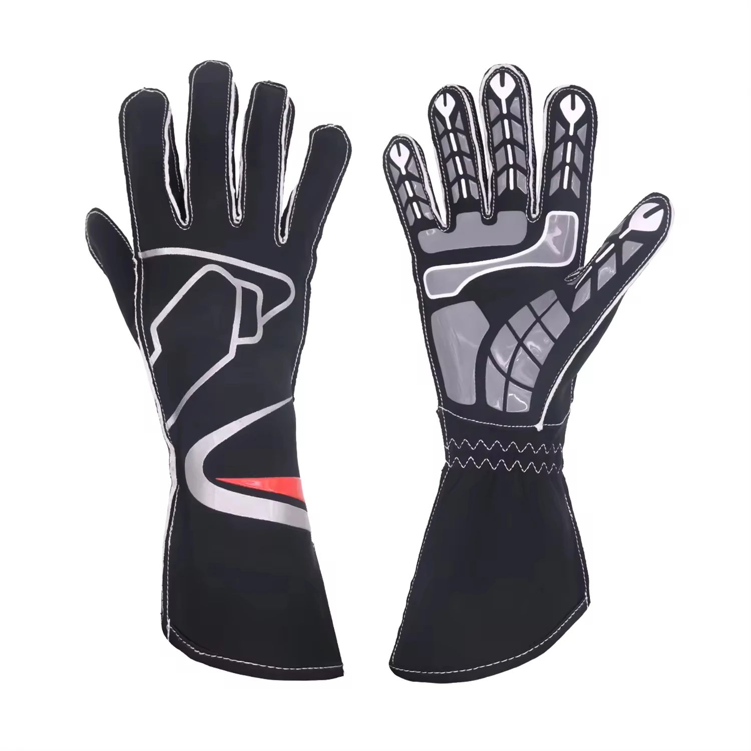 Wholesale Full Finger Racing Winter Riding Touch Screen Car Racing Gloves New Design Full Finger Car Racing Gloves