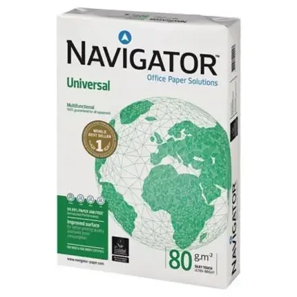 A4 size copy copier paper 80 gsm Navigator a4 size copy 80 gsm / white a4 paper/Factory Direct Sales High Quality Water