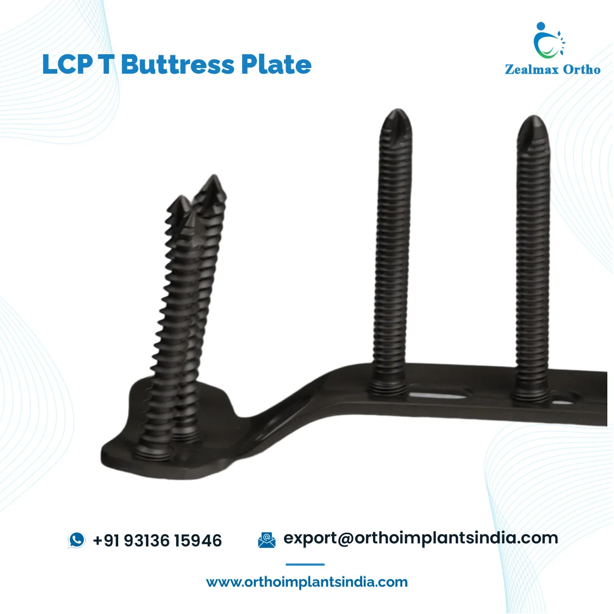 Superior Quality Orthopedic Trauma Implants Titanium Material  LCP T Buttress Plate for Femur Bone Fracture