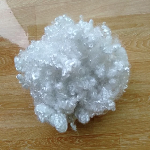 15D HCS White Polyester Staple Fiber A Grade Vikohasan Manufacturer and synthetic fiber and GRS recycled polyester