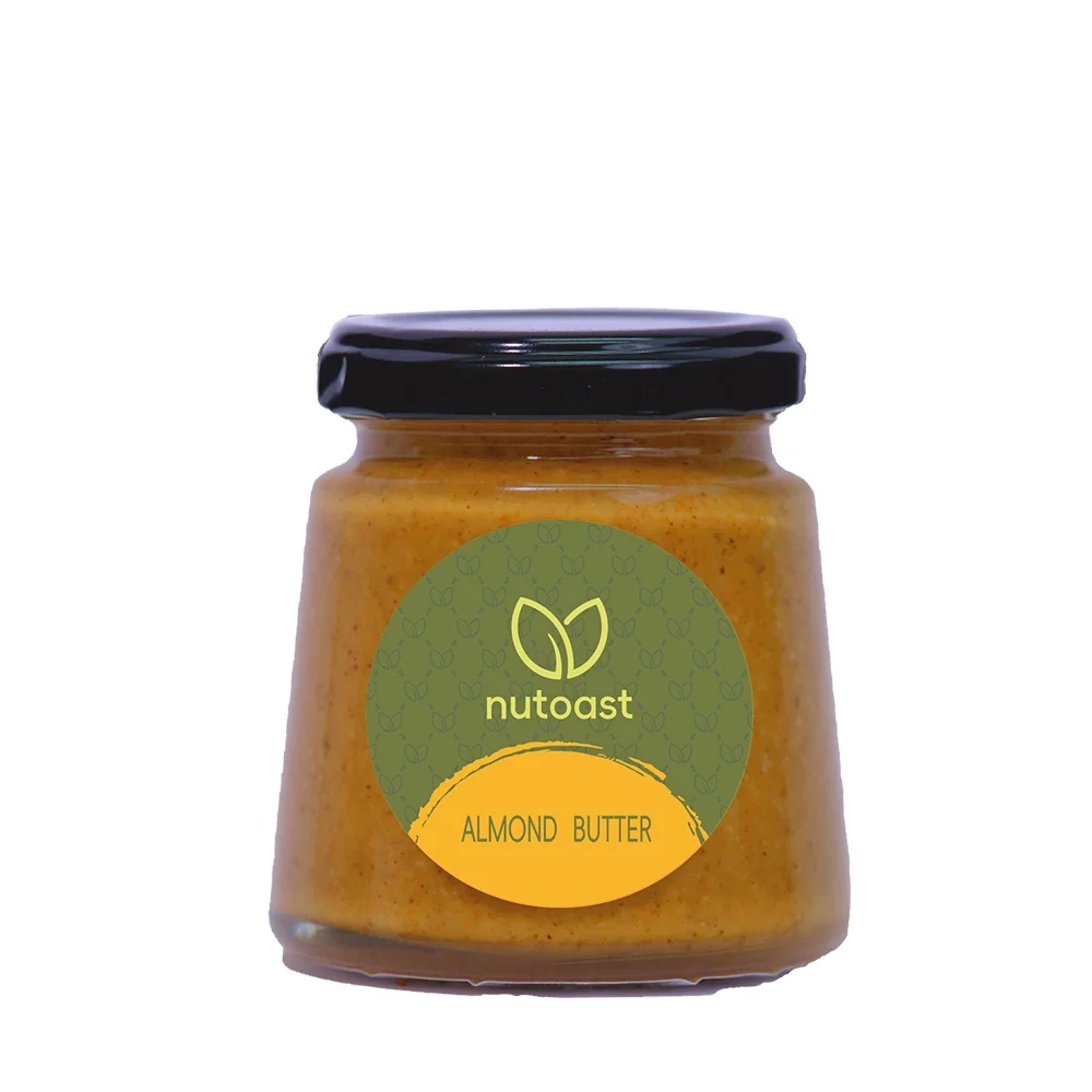 Nutoast Factory Canned Bulk Wholesale Green Organic Natural Crunchy Almond butter for Baking and Flavoring
