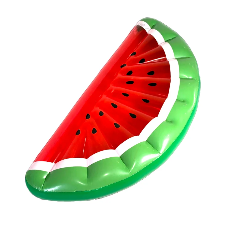 Hot Sale Large PVC Inflatable Half Watermelon Slice Pool Float Lounge Fruit Mattress Beach Water Toy Inflatable Pool Floater