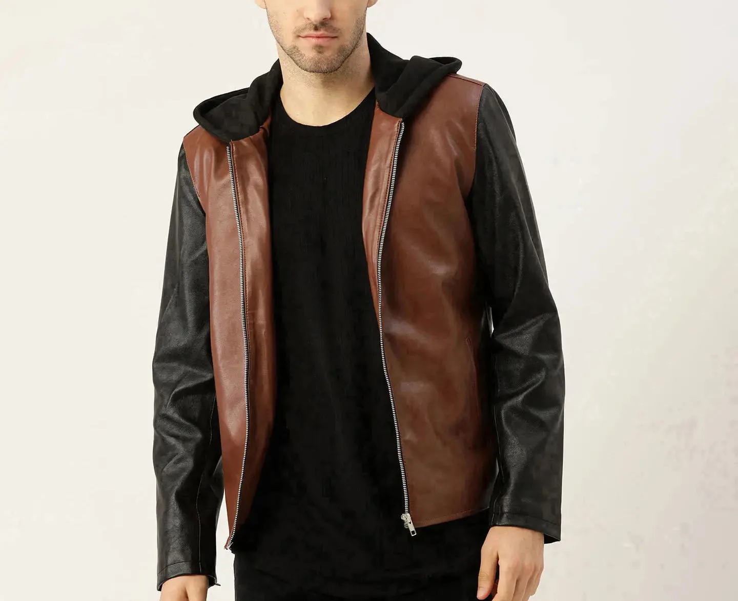 Custom made Men Fashion Leather Jacket High Quality Durable Lightweight Leather Silk original leather jacket For men