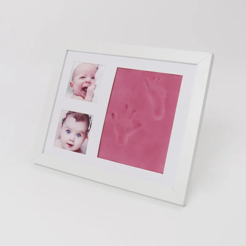 Eco Friendly Baby Handprint Kit Footprint Kit Clay Hand Print Picture Frame for Newborn