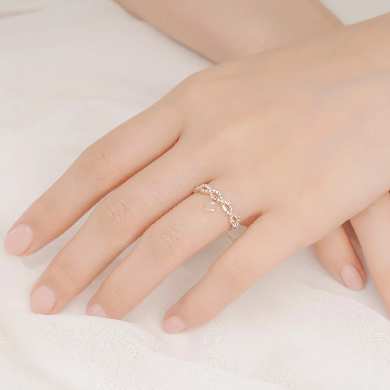 AU750 Solid Gold Jewelry Sets Necklace Earrings Rings For Women Rose Gold Earrings Viet Nam Factory HTJ PTB334