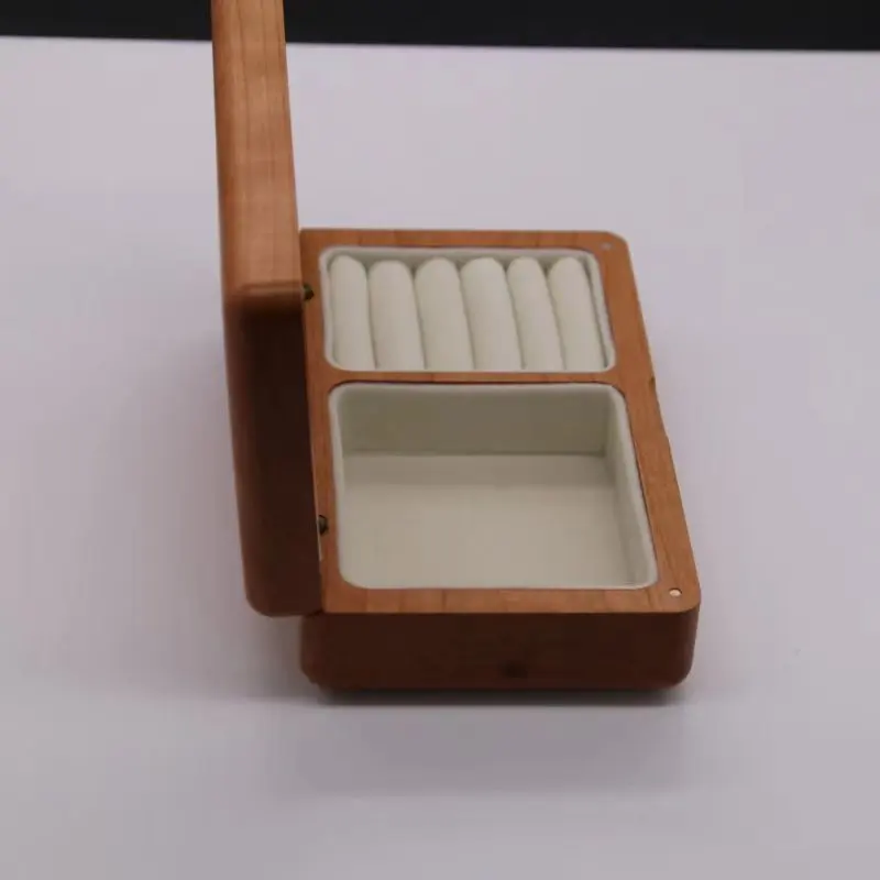 Keepsake Engraved Photo Personalized Memory Wedding Card Wooden Wood Gift box Wholesale Custom Luxury Folding Magnetic Gift Box