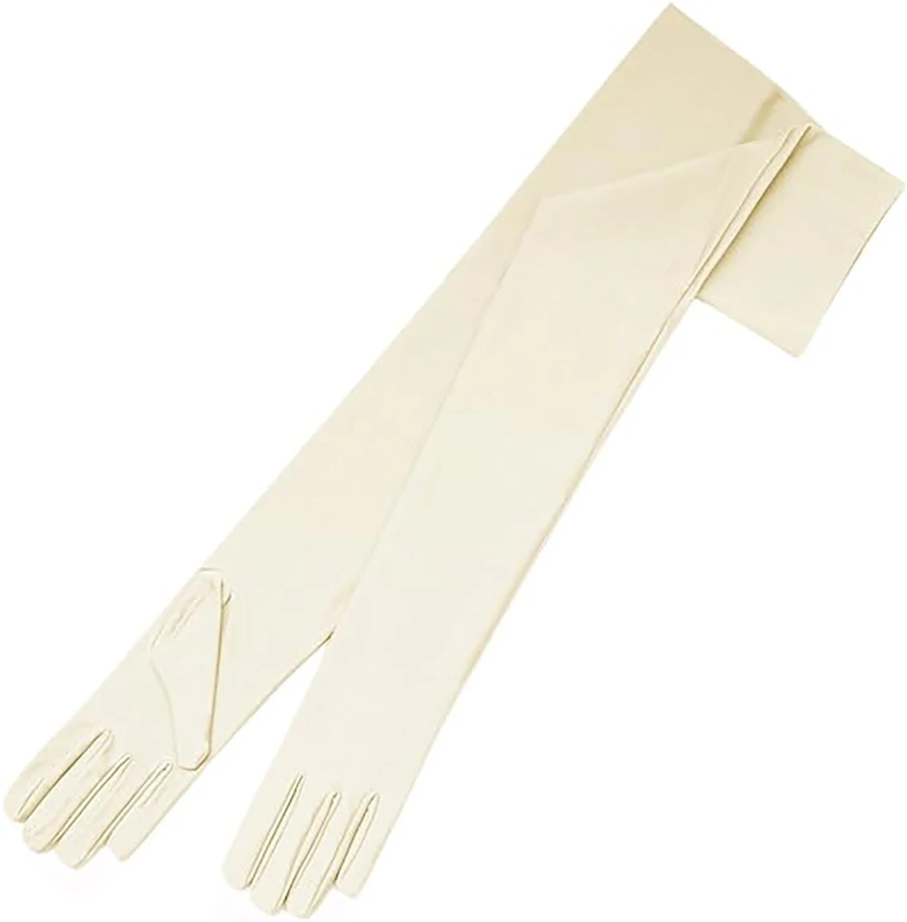 Dress Lady Fashion Women Fashion Long Genuine Leather Gloves Driving Gloves Party outdoor gloves Leather
