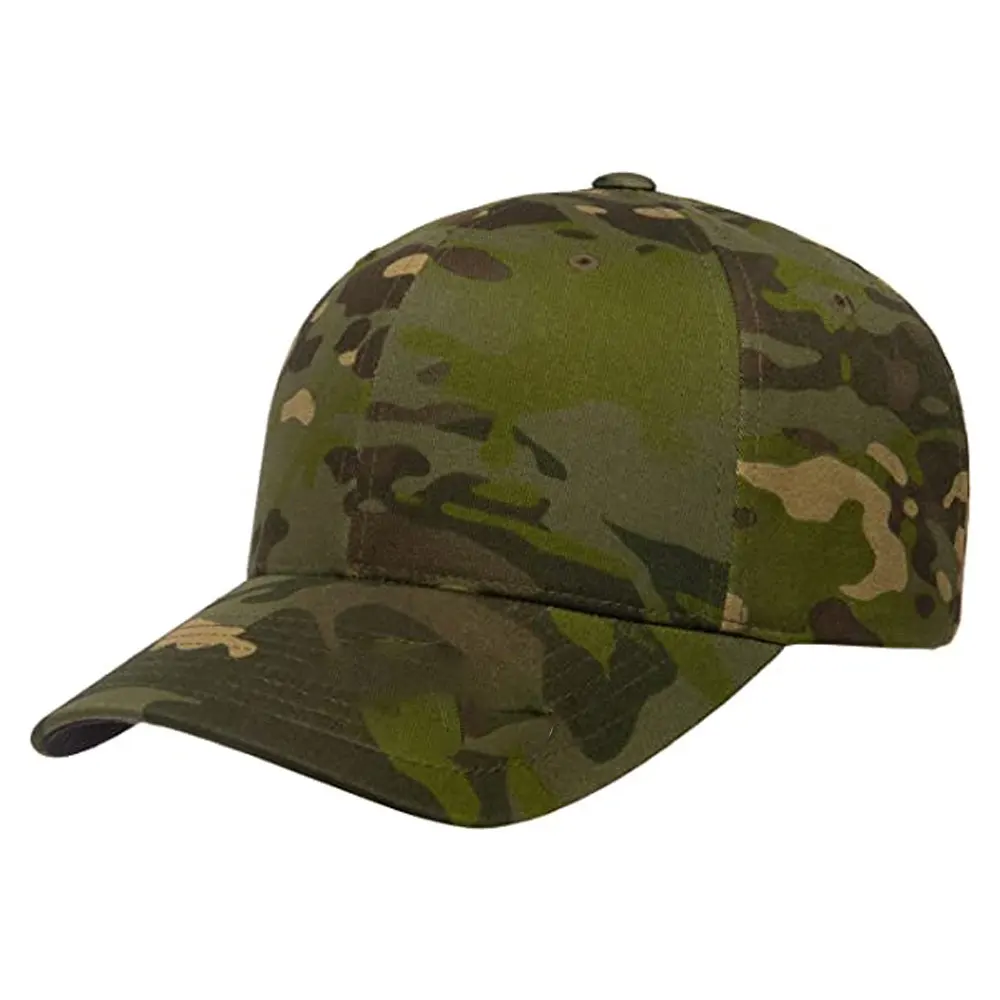 Custom Cotton Twill Sport Camping 5 Panel Multi Cam Caps Quick Dry Men Wear Multi Cam Caps By CAVALRY SKT COMPANY