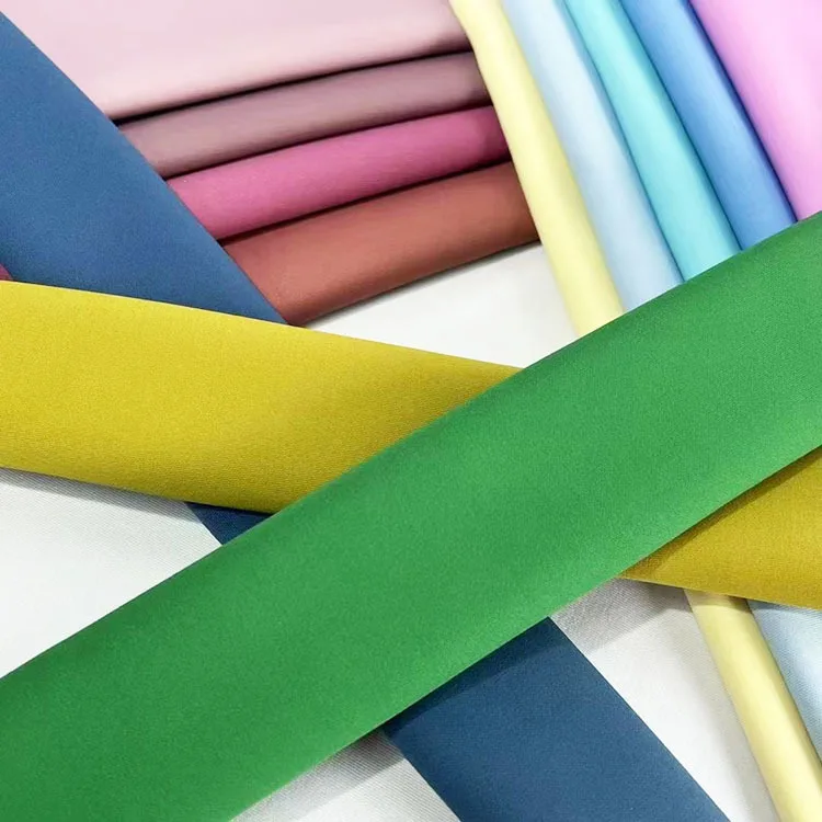 Wholesale Factory High Stretch Knit Fabric Yoga Sports 310 Grams 67% Nylon 33% Double Spandex Elastic Fabrics
