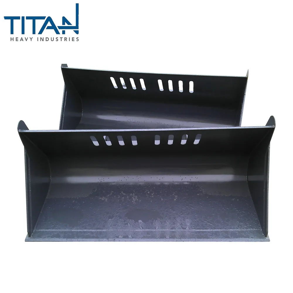 Loader Attachment Four-in-One Bucket Hydraulic Grab Fork Sweeper and Snow Blower-Construction Machinery Attachments