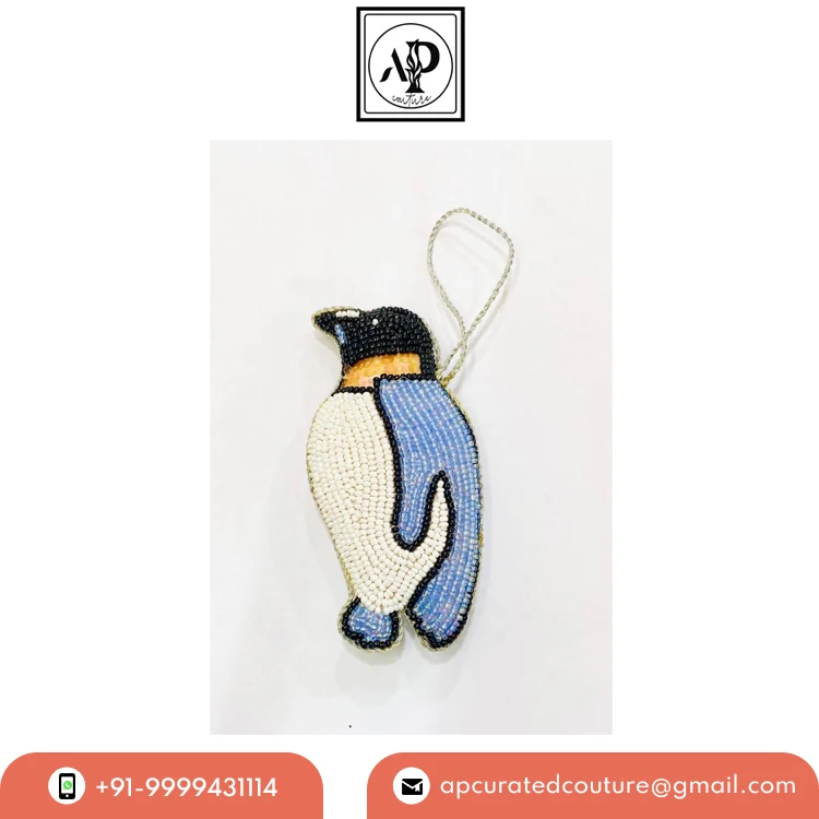 High Quality Festive & Party Supplies Embroidered Christmas Tree Decoration Hangings Ornaments from Indian Exporter