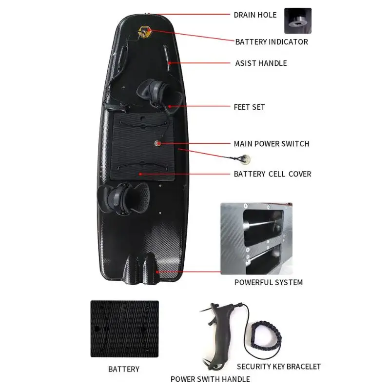 2023 HOT Model Factory Wholesale Electric Jet Lithium Battery Powered Sup Jet Surfboard for Surfing