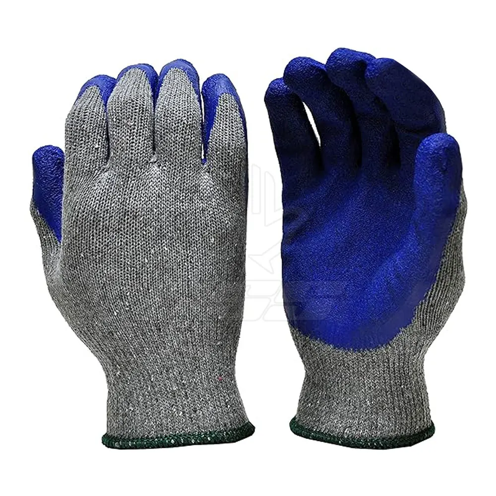 2024 Custom Logo Printed Coated Gloves Comfortable Breathable PVC Made Natural Rubber Nitrile OEM Service Available Hot Selling