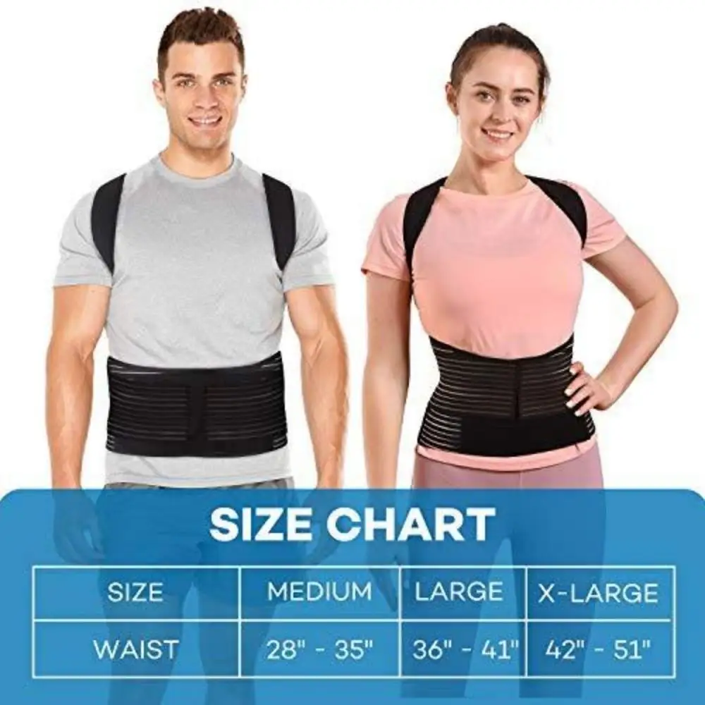 Hot Sale men and women Adjustable Posture Corrector Corset Back Support Belt Lumbar Support