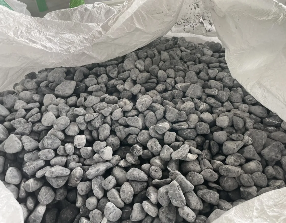 Top Selling Charcoal Tumbled Pebble Stones All Sizes Bulk Supply For Construction Building Garden Decoration | SHC Group