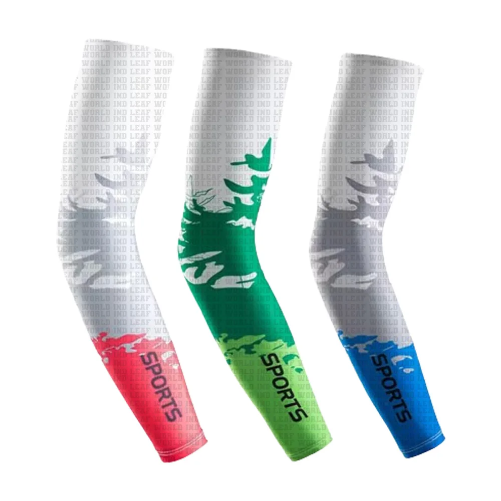 Sublimated Print Custom Logo UV Arm Sleeves Provide Reliable Sun Protection For All-day Wear youth arm sleevs cycling sleevs