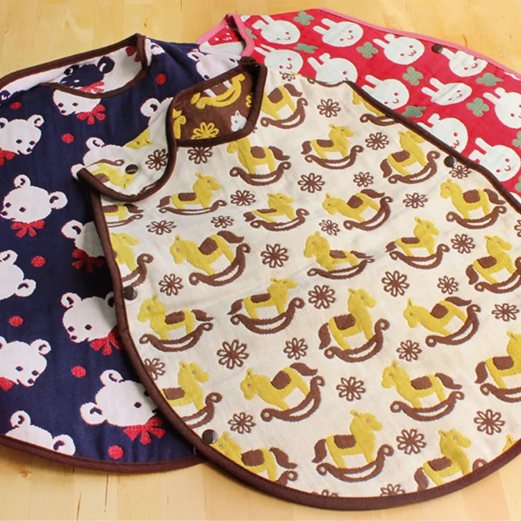 [Wholesale Products] Made in Japan 5-Layered Gauze Baby Baby Swaddle 49cm*40cm 100% Cotton Breathable Low MOQ Rocking Horse