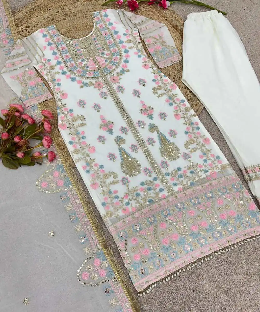 Designer Printed Fashionable Festival Wear Kurti with Chic Geometric Motifs and Mirror Work