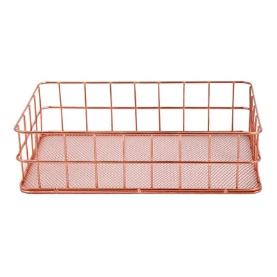 Pen holder for desk clip holder round table metal wire mesh pencil cup pen holder office supplies