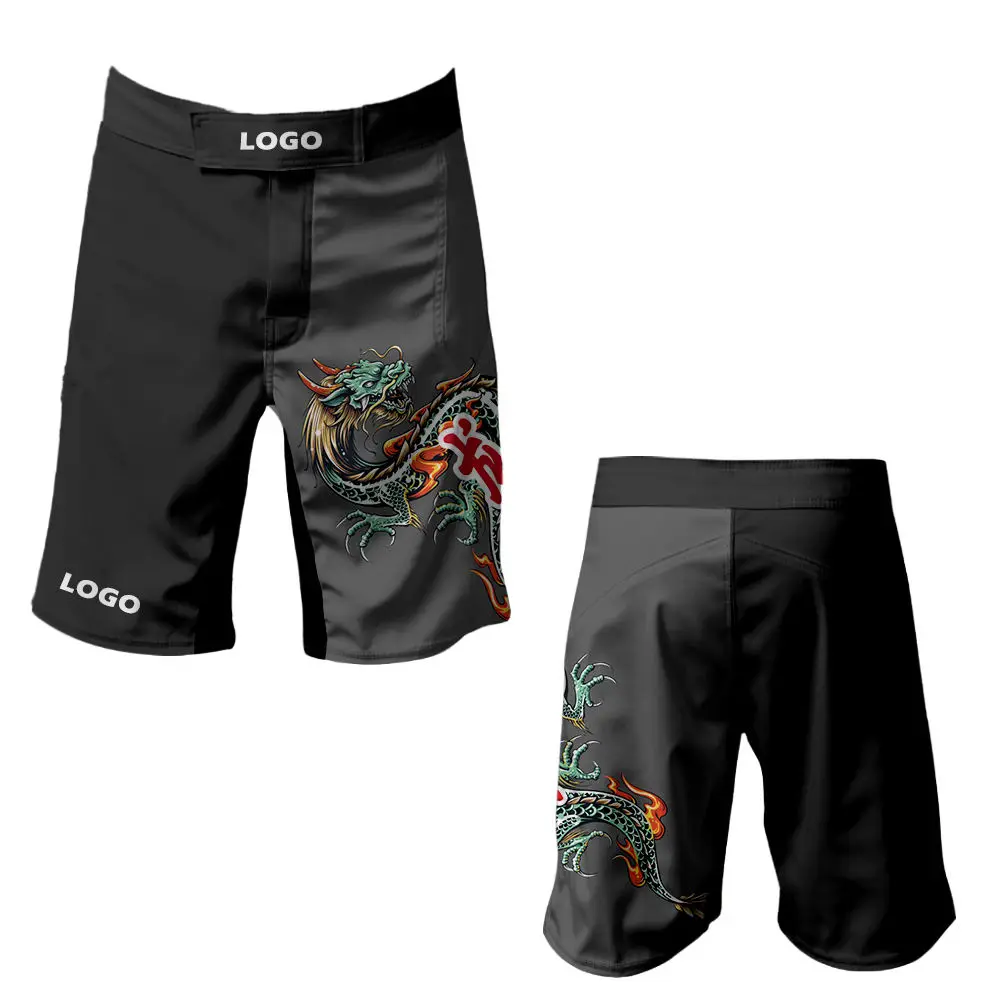 Хит продаж, шорты для грэпплинга MMA с индивидуальным дизайном, боевые шорты для MMA