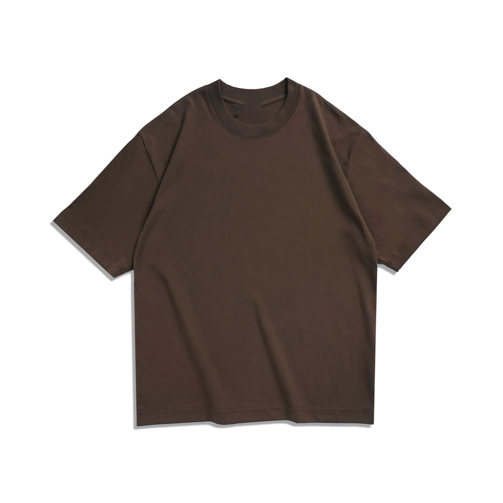 oem customized logo design New loose heavyweight 260g round neck T shirt with custom embroidery and printing of work clothes