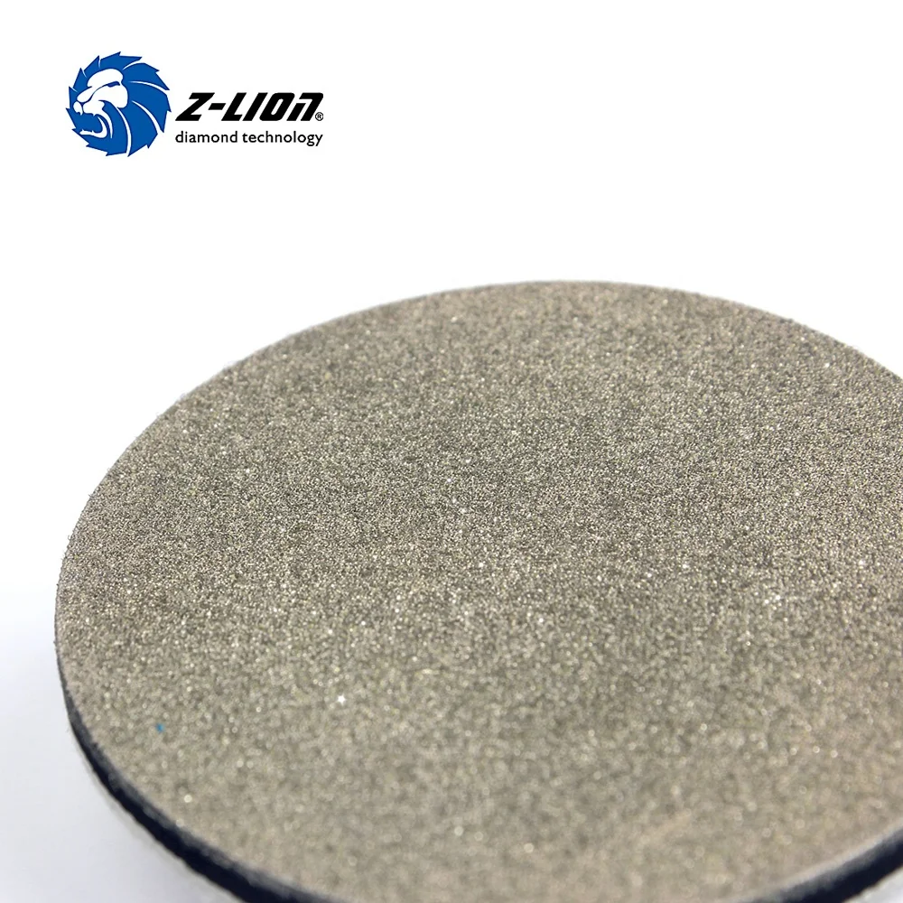 Electroplated diamond polishing pads for blasting
