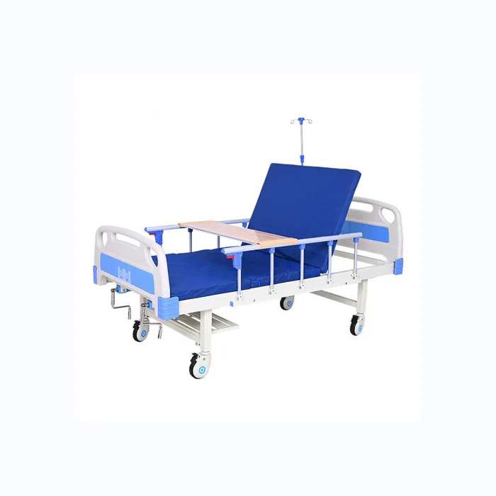 Medical Equipment CE And ISO Cheap Price Single Function Manual Stainless steel One Crank Hospital Bed with cheapest price