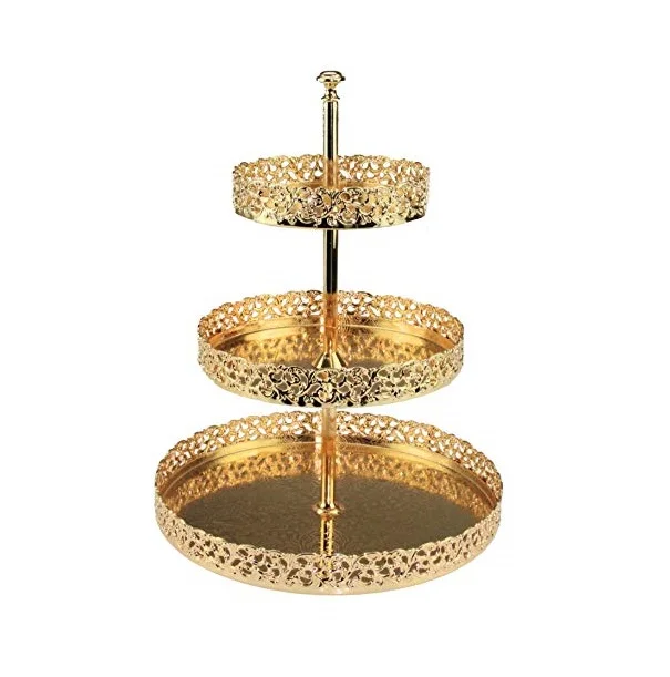 Top Class style dessert table decoration display stand cake tray wedding decoration ceremony afternoon tea snack stand for Party