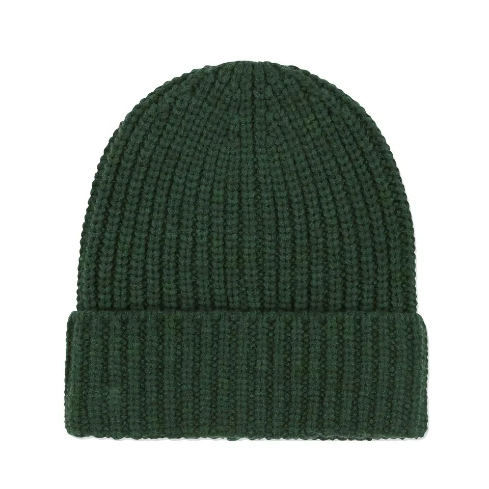 Premium Quality Ribbed Jacquard Acrylic Wholesale Unisex Knitted Embroidery Logo Knit Winter Beanie Custom Beanies Hat For Men