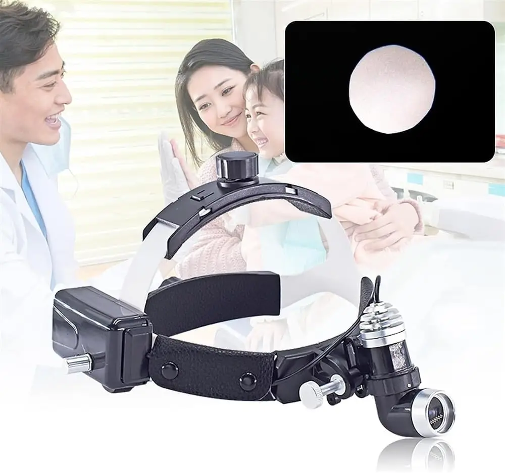 ENT SURGICAL WIRELESS DENTAL HEADLIGHT LED LIGHT 10W W/DUAL BATTERY RECHARGEABLE ...