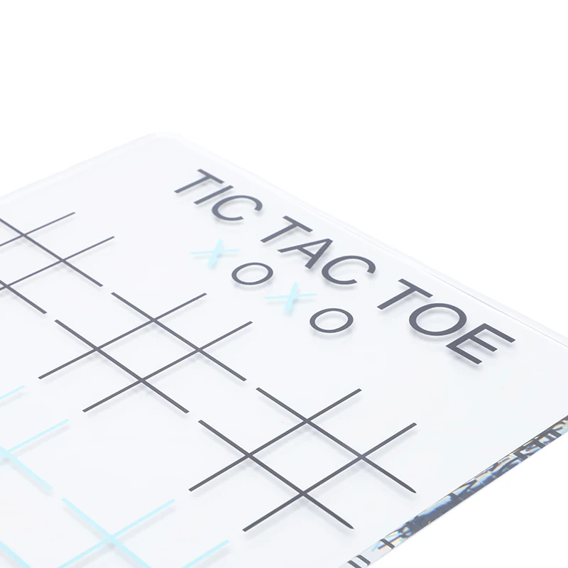 Custom Acrylic Chess Crosses Game Luxury Acrylic Tic Tac Toe game set acrylic tic tac toe for home