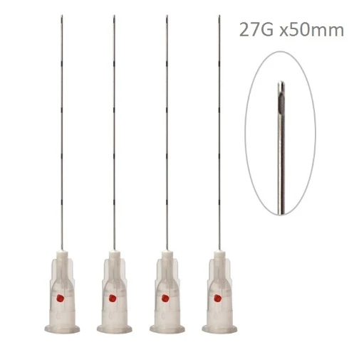 Micro cannula 22g50mm 100mm blunt tip cannula 22gx50mm length needle micro cannula for filler