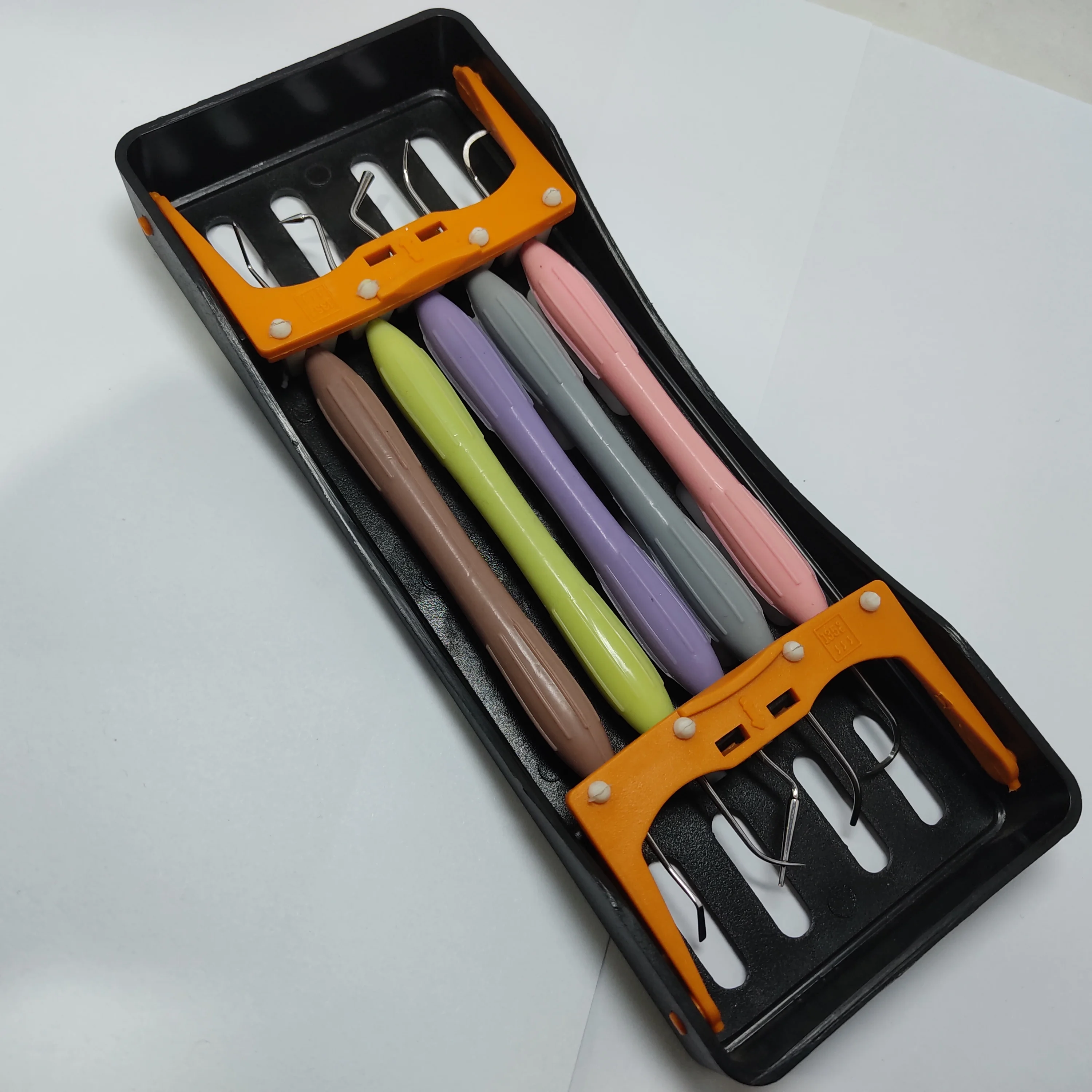 Anterior Posterior LM Arte Dental Filling Composite Instruments Set 5 Pcs LM Style with Instruments Cassette