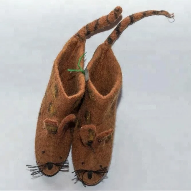 Cute Handmade Felt shoes - Eco-friendly High-Quality shoes - 100% New Zealand Wool Felt Shoes