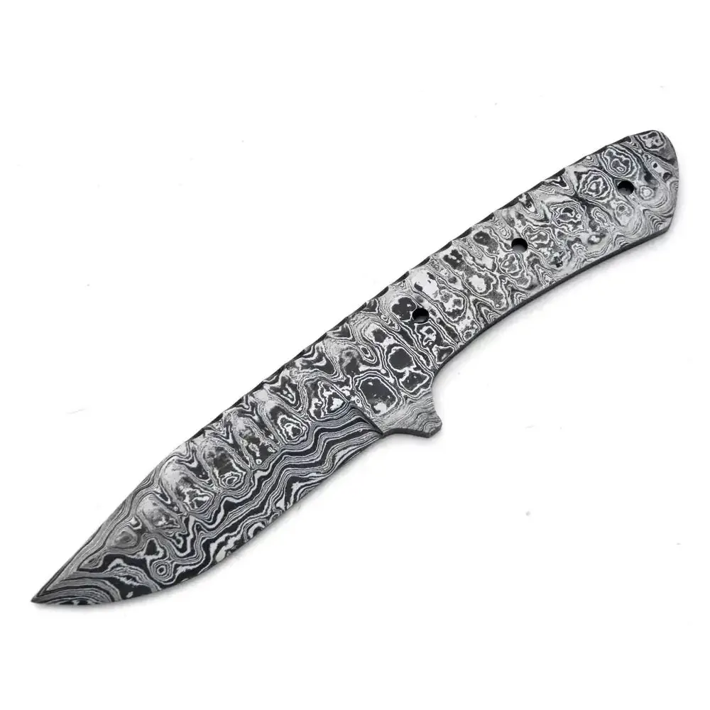 Damascus Knife Blank Blade for Hunting knife making High Carbon Steel blank blades for sale at cheap price