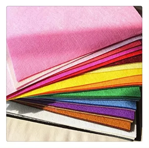 Wholesales Needle Punched Colorful Non Woven Felt Fabric For Art Craft Screen