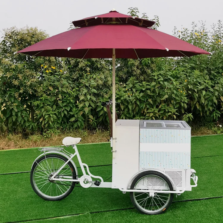 JEKEEN Street Food Bicycles for Coffee Sales Catering Three Wheeler Coffee Cargobike Tricycle