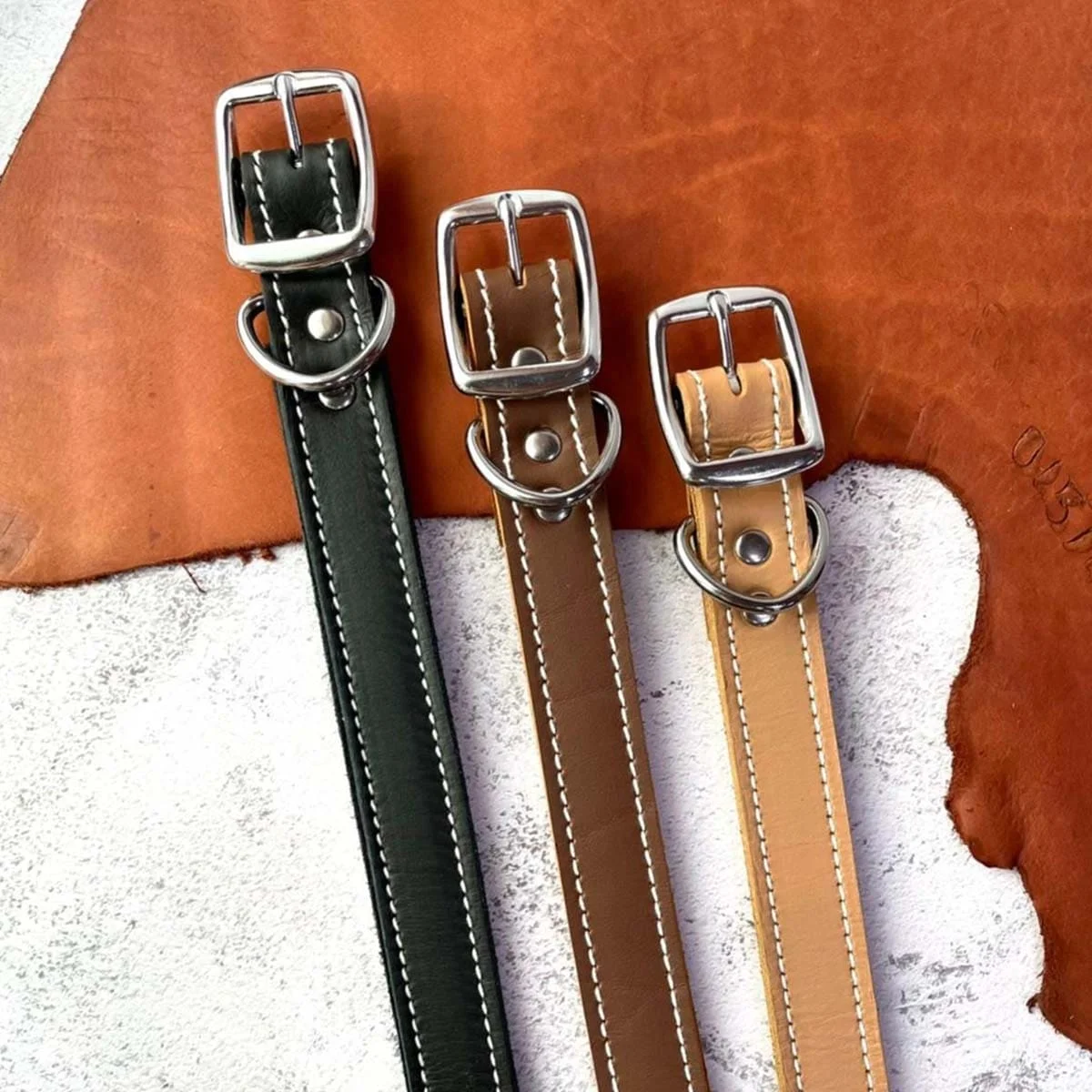 Cow Leather Dog Collar