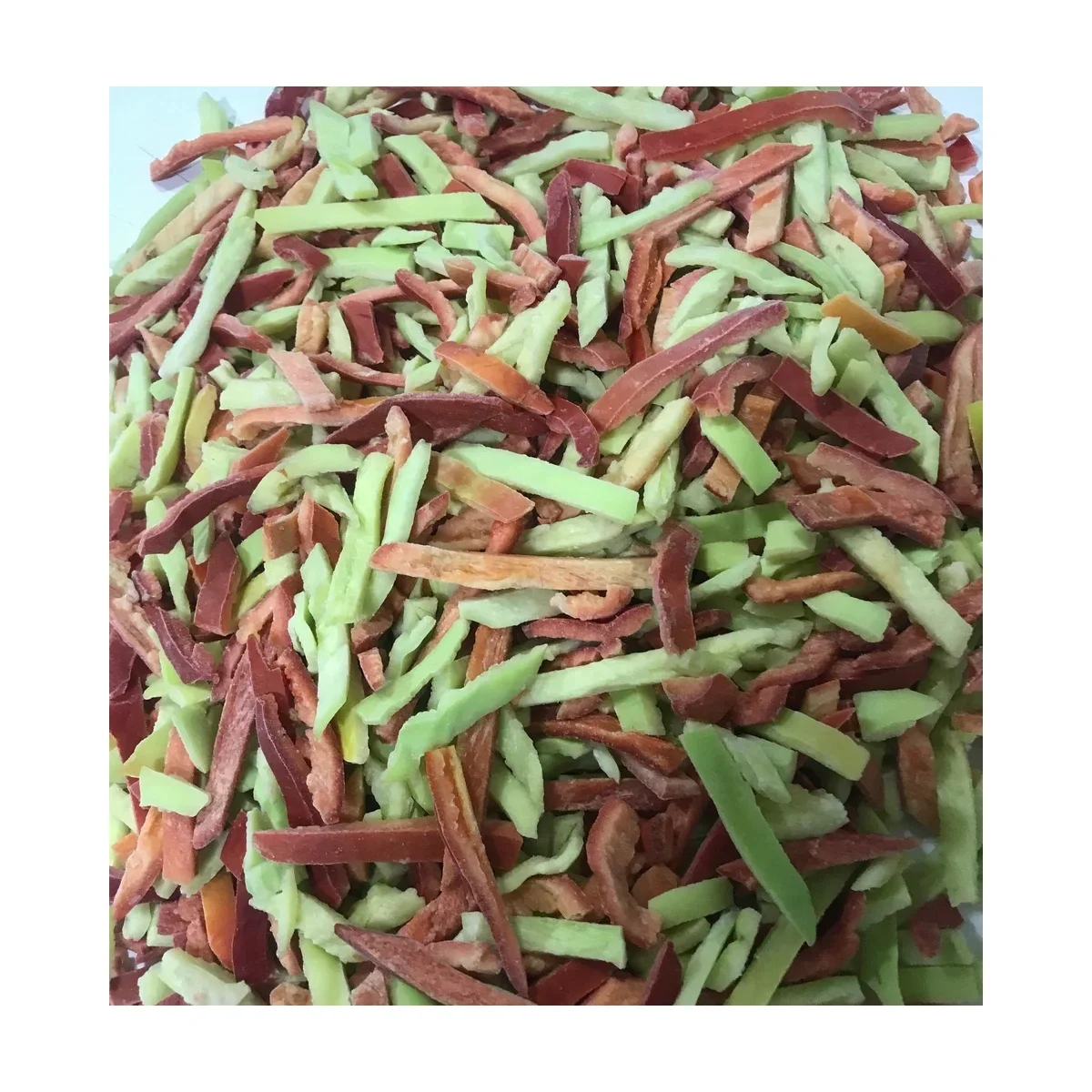 High quality 12 kg sliced into strip frozen vegetables from Uzbekistan chopped mix bell pepper pieces for food