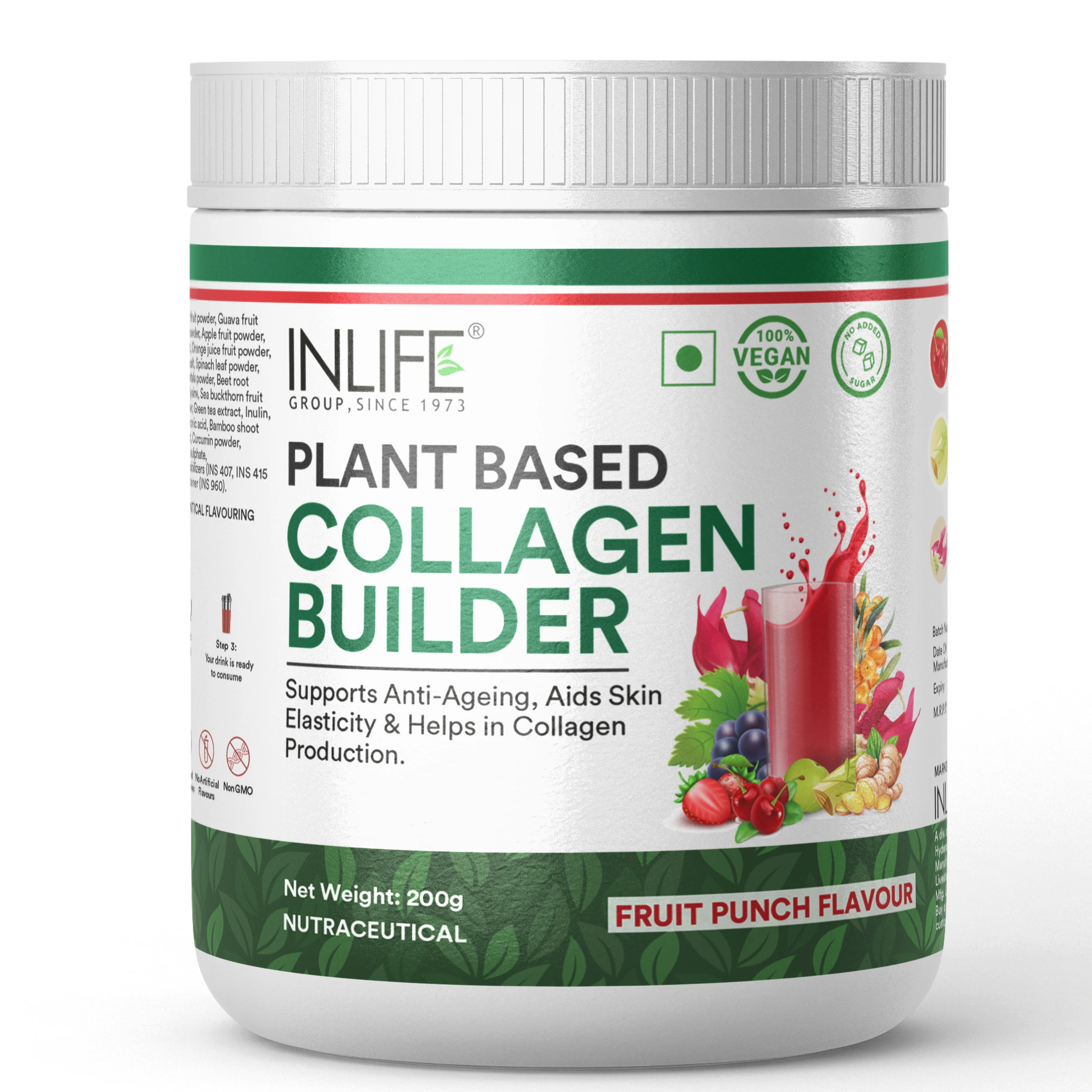 Buy High Quality Vegan plant based Collagen Powder supplement helps to maintain stronger bones, joints and skin