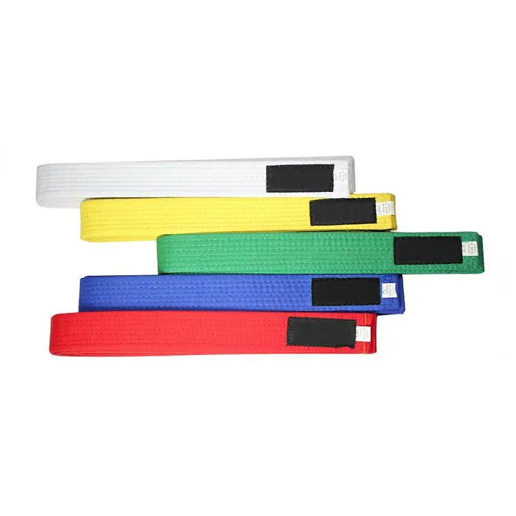 Wholesale Low MOQ Karate Equipment Custom Color Martial Arts Belts Karate/Taekwondo Black Belt
