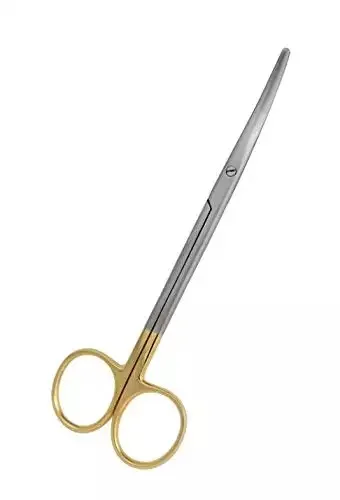 TC metzenbaum scissors curved delicate tissue cutting tonsil blunt narrow tips surgical operation theater gynecology