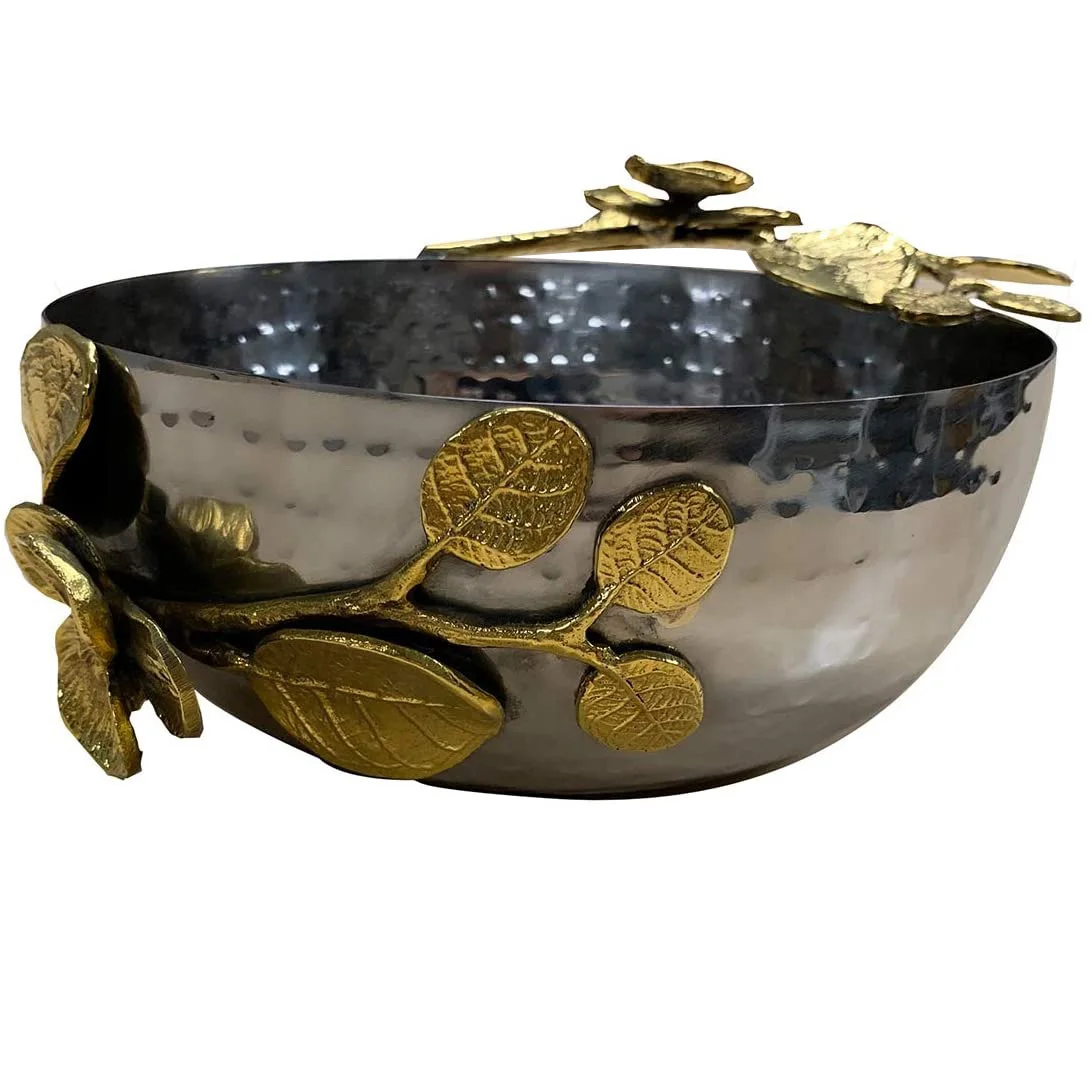 Домашняя кухонная утварь Сервировочная миска для еды и салата новая концептуальная никелированная отделочная по оптовой цене